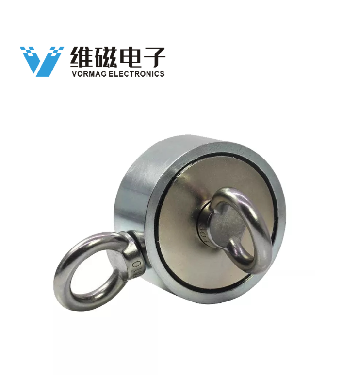 1100LB ROUND DOUBLE SIDED SUPER STRONG NEODYMIUM FISHING MAGNET